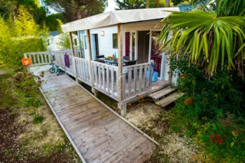 Mietunterkunft - Mobil Home Youpi Person Mit Eingeschränkter Mobilität Mit Tv + Rollläden + Wifi + Klimaanlage - Camping Marvilla Parks - La Grainetière
