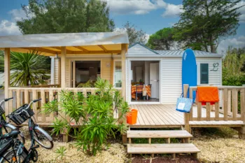 Mietunterkunft - Mobilheim Youpi 2 Schlafzimmer (Freitag) Mit Tv + Rollläden + Geschirrspüler + Wifi - Camping Marvilla Parks - La Grainetière
