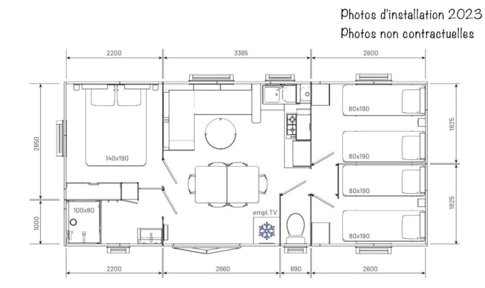 Espace Premium Bdl 32/33M² Clim + Tv + Terrasse Couverte