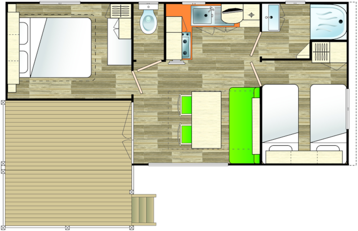 Mobil Home Ciela Confort Compact - 2 Chambres