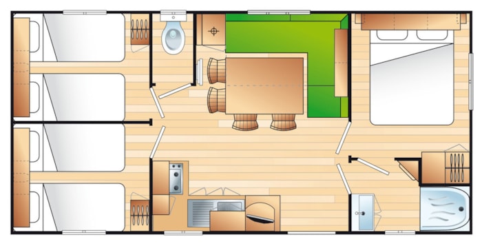 Mobil Home Ciela Confort Compact - 3 Chambres