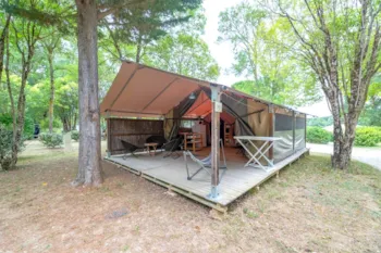 Mietunterkunft - Ciela Nature Zelt – 2 Schlafzimmer (Ohne Sanitäranlagen) - Camping Le Lac de Thoux
