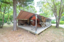 Location - Tente Ciela Nature - 2 Chambres (Sans Sanitaire) - Camping Le Lac de Thoux