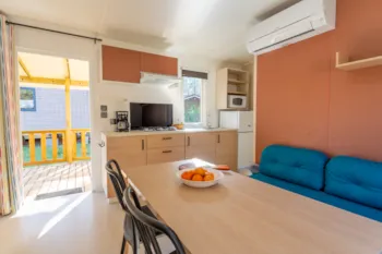 Mietunterkunft - Bungalow Confort 2 Zimmer - Camping Nature L'Airial****