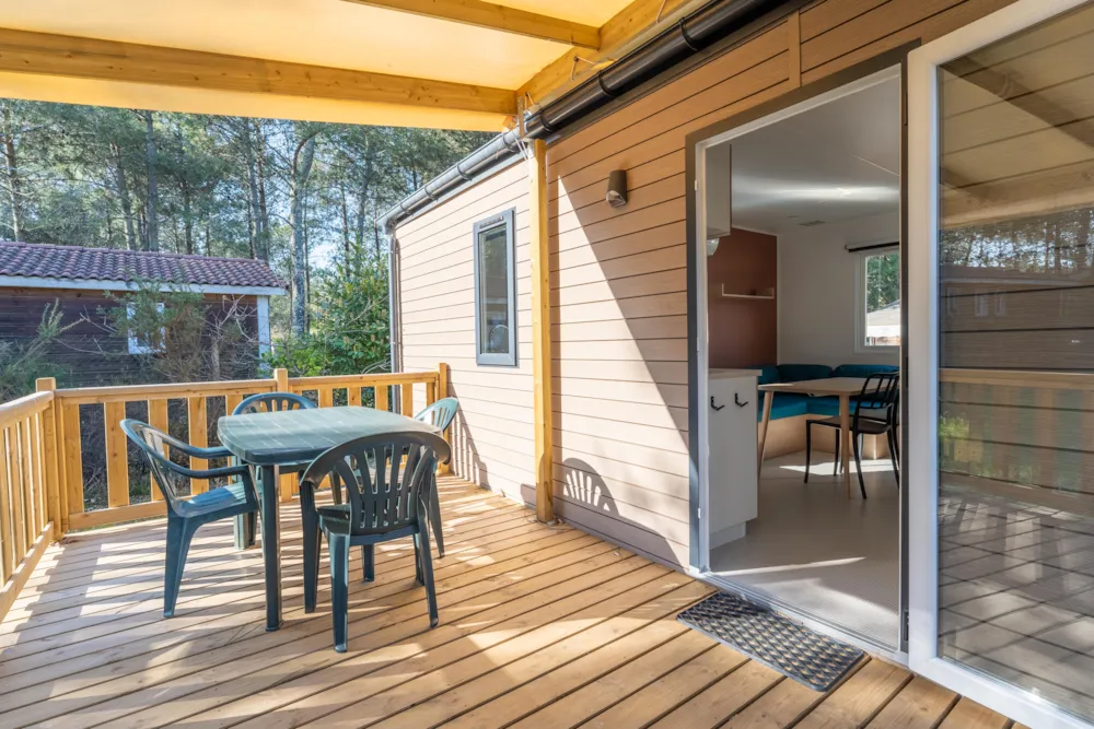 Location - Bungalow Confort 2 Chambres - Camping Nature L'Airial****