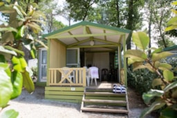 Huuraccommodatie(s) - Chalet Némo Confort 20M² (2 Kamers): 2 Volwassenen + 2 Kinderen - Camping Le Provençal