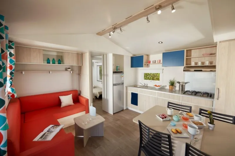 Mobil-Home Confort 6P (35M²) Avec Terrasse Couverte, Climatisé