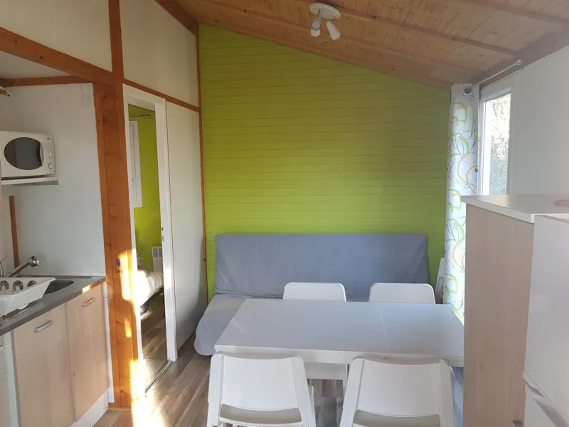 Chalet Premium (35M²)  5 Pers, 2 Chambres, Climatisation, Tv, Lave-Vaisselle, Lit Queen Size
