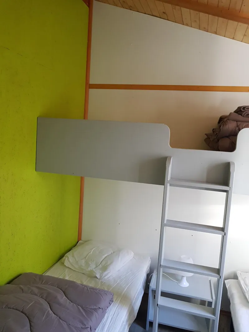 Chalet Premium (35M²)  5 Pers, 2 Chambres, Climatisation, Tv, Lave-Vaisselle, Lit Queen Size