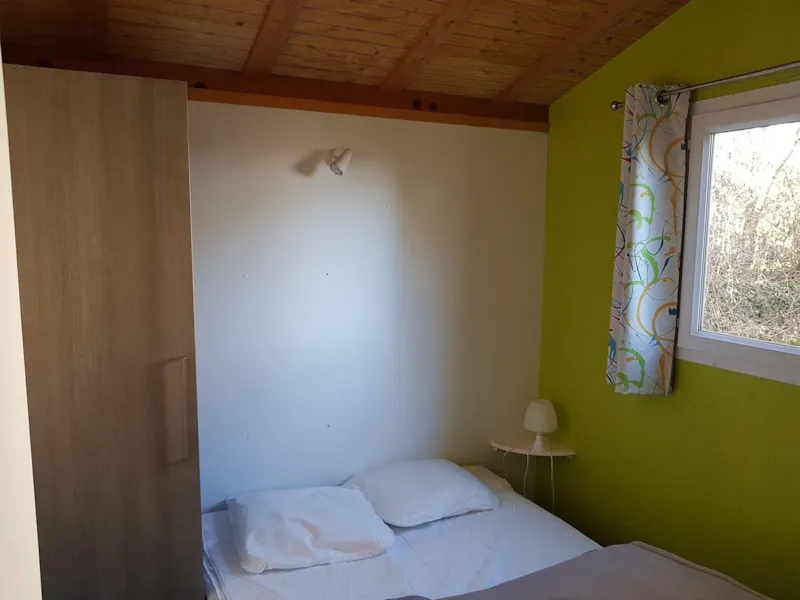 Chalet Premium (35M²)  5 Pers, 2 Chambres, Climatisation, Tv, Lave-Vaisselle, Lit Queen Size