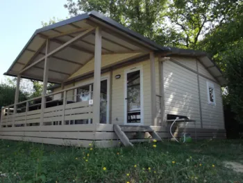 Location - Chalet Prémium (35M²) Avec Grande Terrasse Couverte, 3 Chambres - Camping le Grand Cerf