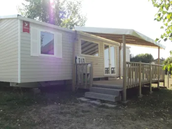 Location - Mobil-Home Confort 6P (35M²) Avec Terrasse Couverte, Climatisé - Camping le Grand Cerf