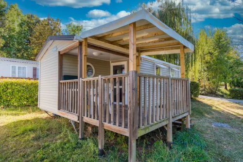 Location - Mobil-Home Confort (27M²) Avec Terrasse Couverte, 2 Chambres, Climatisé - image n°1 - Camping le Grand Cerf