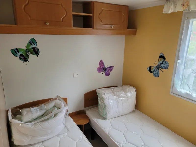 Mobil-Home Confort Supérieur 4P (32M²) Avec Terrasse Couverte, 2 Chambres, Climatisé