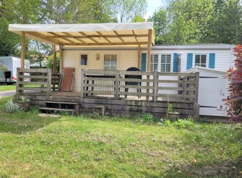 Accommodation - Superior Comfort Mobile Home (32M²) With Covered Terrace, 2 Bedrooms, Air-Conditioned - image n°1 - Camping le Grand Cerf
