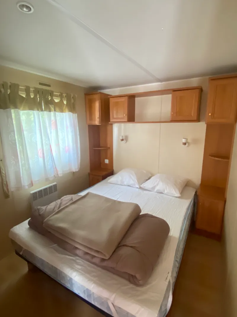 Mobil-Home Premium 6P Avec Terrasse Couverte, 3 Chambres, Climatisé, Lave-Vaisselle, Tv