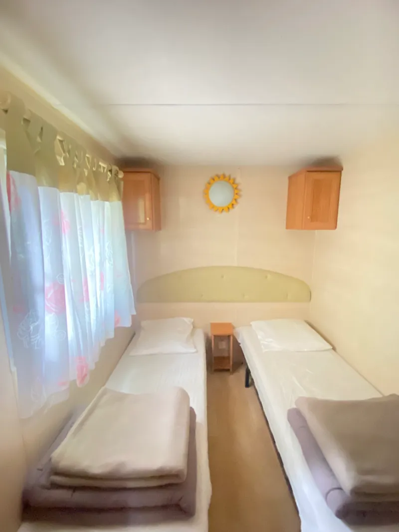 Mobil-Home Premium 6P Avec Terrasse Couverte, 3 Chambres, Climatisé, Lave-Vaisselle, Tv