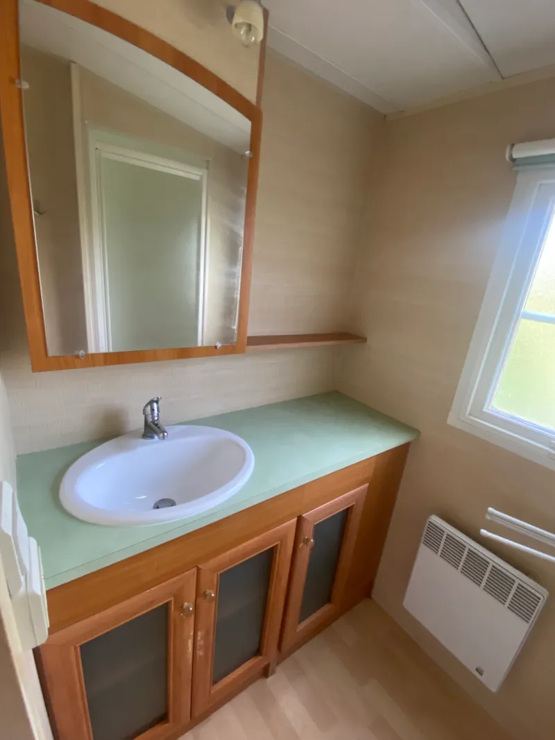 Mobil-Home Premium 6P Avec Terrasse Couverte, 3 Chambres, Climatisé, Lave-Vaisselle, Tv