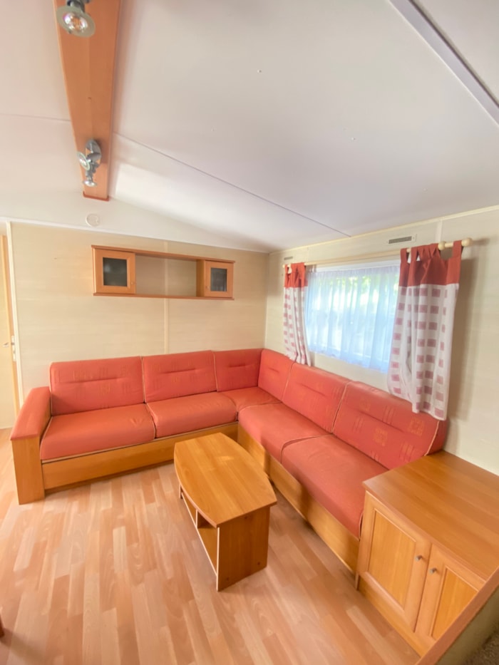 Mobil-Home Premium 6P Avec Terrasse Couverte, 3 Chambres, Climatisé, Lave-Vaisselle, Tv
