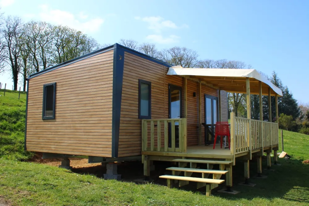 Location - Mobil-Home Premium (33M²) , 2 Chambres, Clim, Tv, Lave-Vaisselle, Terrasse, Lit Queen Size - Camping le Grand Cerf