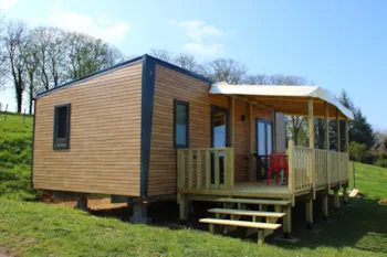 Location - Mobil-Home Premium (33M²) , 2 Chambres, Clim, Tv, Lave-Vaisselle, Terrasse, Lit Queen Size - Camping le Grand Cerf