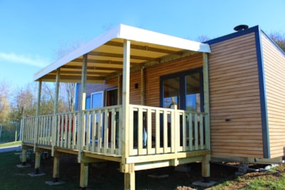 Mobil-home PREMIUM (33m²) , 2 bedrooms, air conditioning, TV, Dishwasher, terrace, Queen Size bed