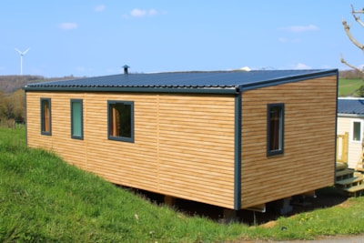 Mobil-home PREMIUM (33m²) , 2 bedrooms, air conditioning, TV, Dishwasher, terrace, Queen Size bed