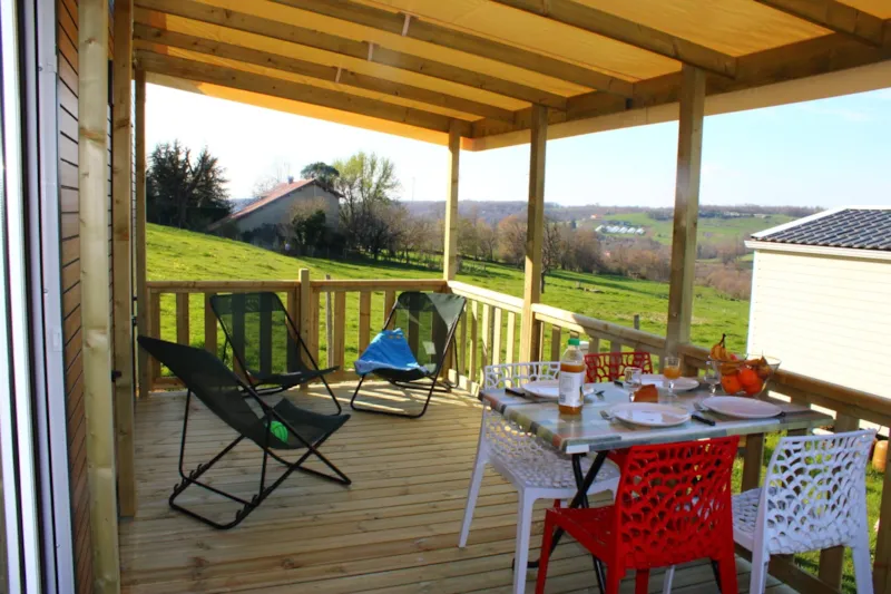 Mobil-Home Premium (33M²) , 2 Chambres, Clim, Tv, Lave-Vaisselle, Terrasse, Lit Queen Size