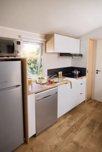 Huuraccommodatie(s) - Premium Stacaravan Met Overdekt Terras, 3 Slaapkamers, Airconditioning, Vaatwasser, Tv - Camping le Grand Cerf