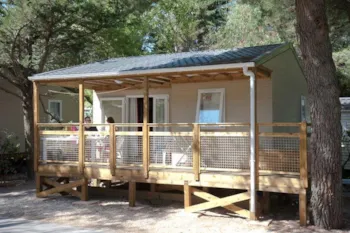 Mietunterkunft - Chalet Savannah Klim+Tv+Wifi Pool Seite - Camping-Village le Floride & l'Embouchure