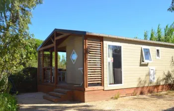 Mietunterkunft - Chalet Colonial  Klim +Wifi Pool Seite - Camping-Village le Floride & l'Embouchure