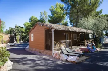 Mietunterkunft - Chalet Tropical Klim+Tv+Wifi Pool Seite - Camping-Village le Floride & l'Embouchure