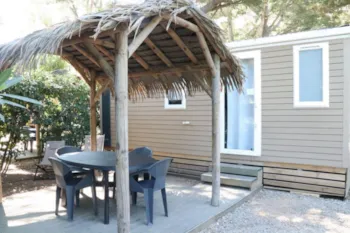 Mietunterkunft - Quatro+Clim Pool Seite S - Camping-Village le Floride & l'Embouchure