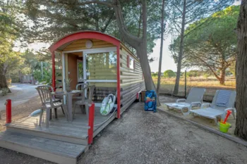 Mietunterkunft - Ciela Planwagen - 1 Schlafzimmer - Camping-Village le Floride & l'Embouchure