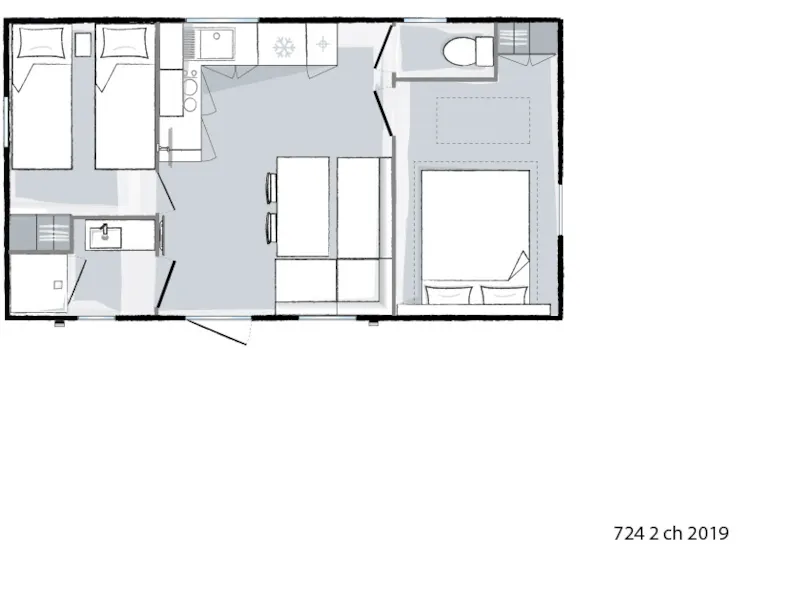 Mobil Home Ciela Confort - 2 Chambres
