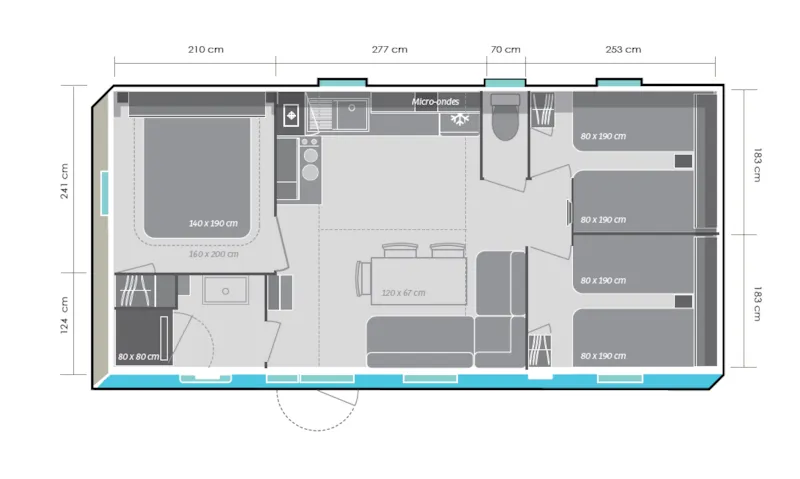 Mobil Home Ciela Confort - 3 Chambres