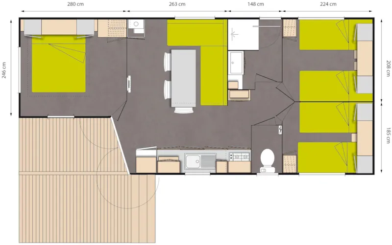 Mobil Home Ciela Privilège Maori - 3 Chambres