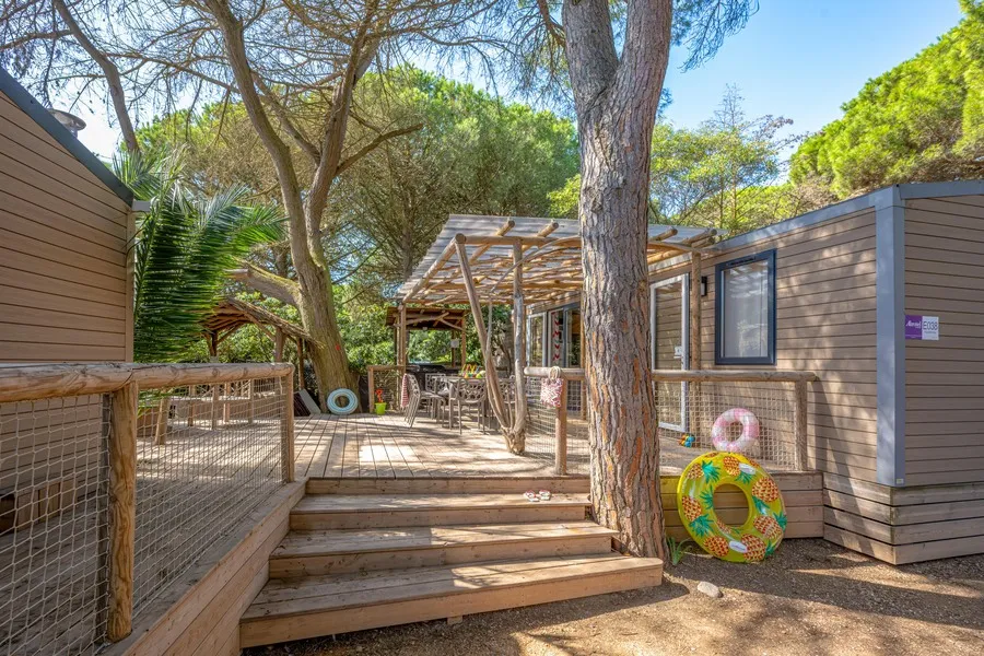 Location - Mobil Home Ciela Exception Tribu Spa - 4 Chambres - Camping-Village le Floride & l'Embouchure