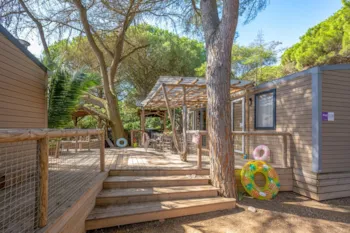 Mietunterkunft - Mobilheim Ciela Exception Tribu Spa - 4 Schlafzimmer - Camping-Village le Floride & l'Embouchure
