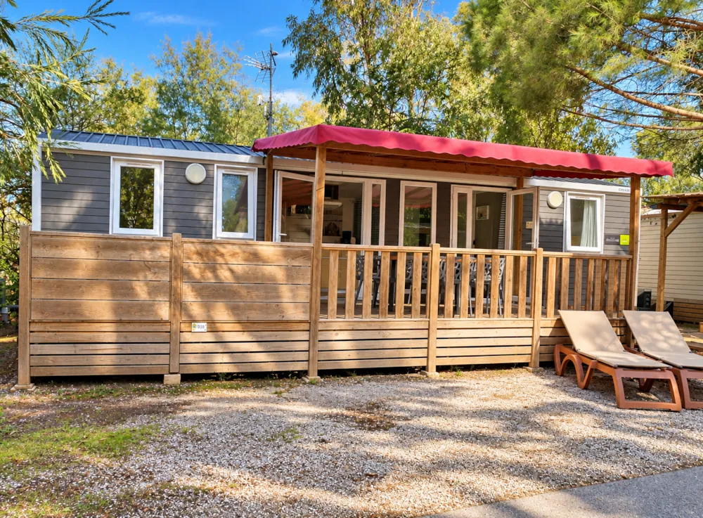 Location - Mobil Home Ciela Prestige - 3 Chambres - 2 Salles De Bains - Draps, Serviettes Et Plancha - Camping Le Floride