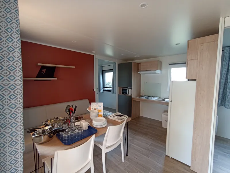 C- Mobil-Home Hélios - Pmr - 2 Chambres 32M² Avec Terrasse Couverte