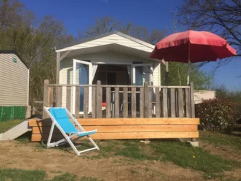 Mietunterkunft - Mobilheim Standard 24M² (1 Zimmer) + Überdachte Terrasse - Flower Camping Le Port de Neuvic
