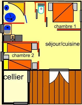 Chalet Gascogne 45 M² (2 Chambres)