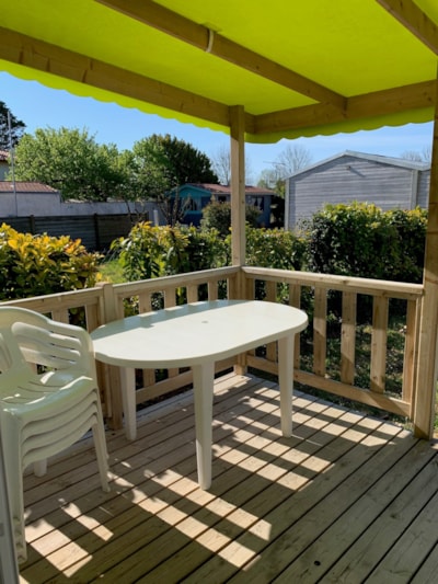 Mobile-home 18m² + Covered wooden terrace 8m². — 2