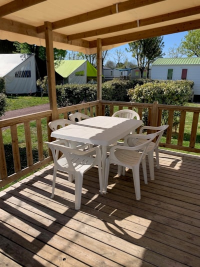 Mobile-home 30m² + 12m² semi-covered wooden terrace — 3