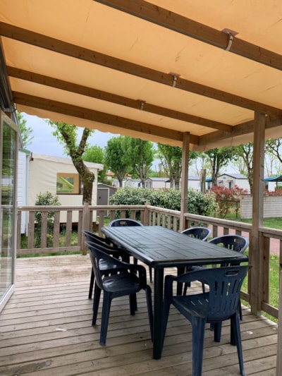 Mobile-home 32m² - 3 bedrooms + 12m² semi-covered terrace — 2