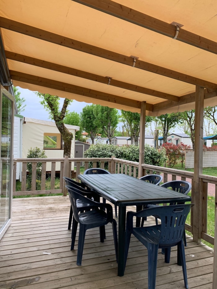 Mobile-Home 32M² - 3 Chambres + Terrasse Semi-Couverte 12M²