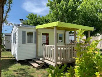 Location - Mobile-Home 18M² + Terrasse Bois Couverte 8M² - Camping du Petit Pont