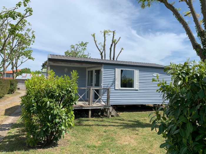 Mobile-Home 26M² + Terrasse Bois Intégrée Semi-Couverte De 7M²