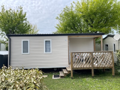 Mobile-home 25m² (IRM LOGGIA 2021) + 8m² semi-covered wooden terrace — 1